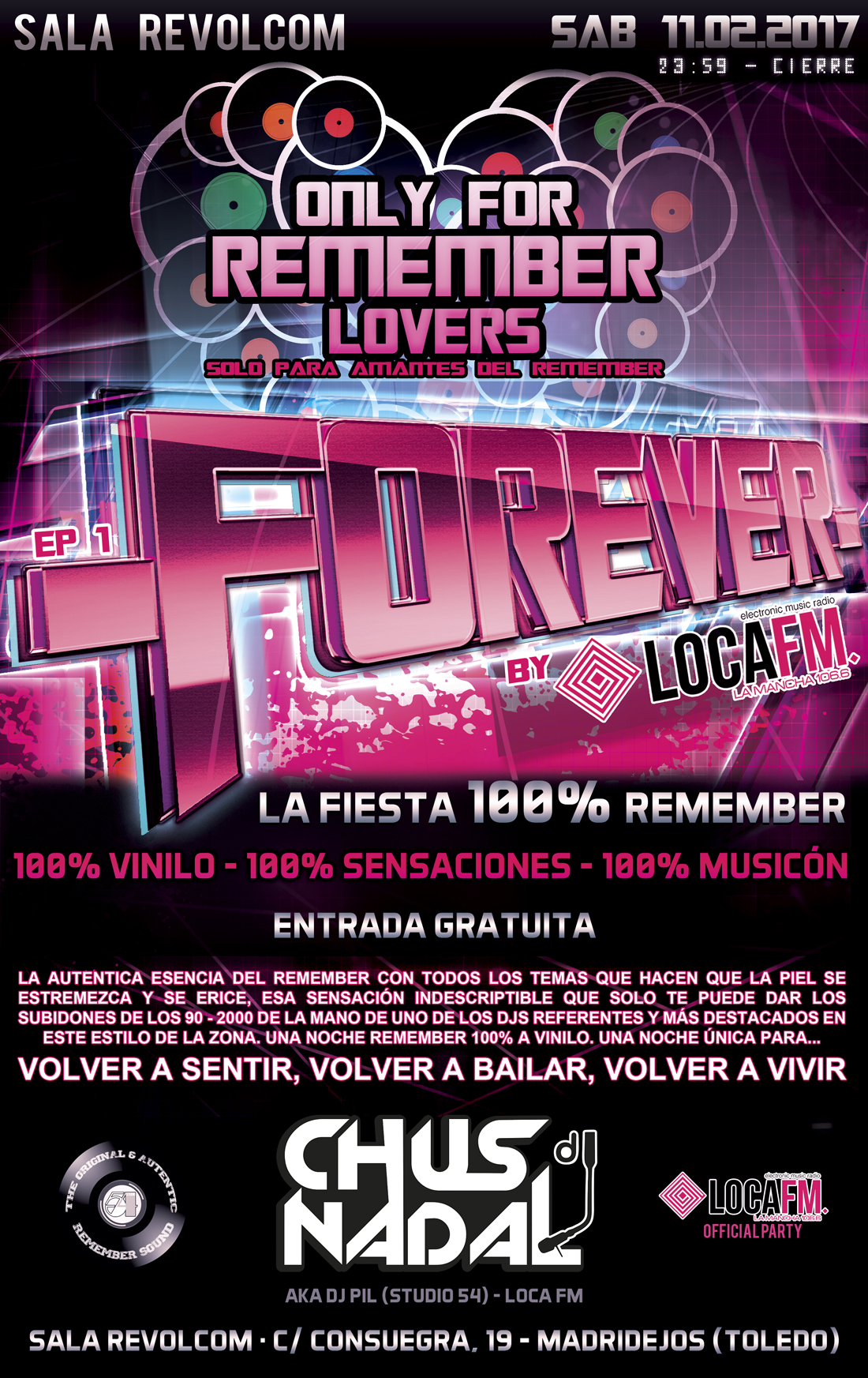 Fiesta remember locafm flyer forever